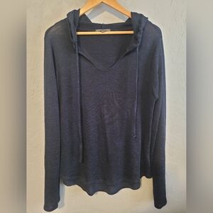 Threads 4 Thought Deep Blue Knit Hoodie